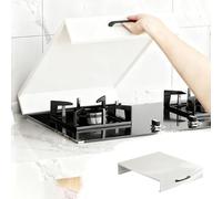 Copri Piano Cottura Coprifornello con Maniglie Integrate, Isolante Termico per Proteggere Il Piano Cottura a Gas, Copri Fornelli Cucina a Gas per Camper/Cucina(WH,L75xW48x9cm(29.6x18.9x3.6"))