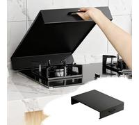 Copri Piano Cottura Coprifornello con Maniglie Integrate, Isolante Termico per Proteggere Il Piano Cottura a Gas, Copri Fornelli Cucina a Gas per Camper/Cucina(BK,L74xW50x9cm(29.2x20x3.6"))