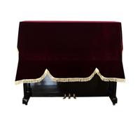 Copri Pianoforte Casa protettiva Anti Scratch tastiera morbida Tastiera Piano Cover Piano non slittata in velluto in oro verticale verticale lavabile Protezione Pianoforte(Blue)