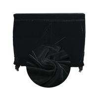Copri Pianoforte Piano Full Cover Full Cover Dright Piano Solido Solido Stile Open Protettore Copertura Elegante Strumenti Accessori Decor Protezione Pianoforte(Black)