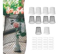 Copri Piante in Filo con Paletti a U per Sicurezza Giardino Set Protezione 10 Pe