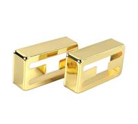 Copri Pickup a Doppia Bobina Foro H Elevata Durezza 2 Pezzi Copri Pickup per Chitarra di Installazione Semplice per la Sostituzione (GOLD)