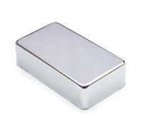 Copri Pickup In Ottone Per Chitarra Elettrica LP Guscio In Rame Chiuso Guscio In Metallo Argento 70 * 39 Mm parti di chitarra(Silver)