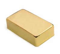 Copri Pickup In Ottone Per Chitarra Elettrica LP Guscio In Rame Chiuso Guscio In Metallo Argento 70 * 39 Mm parti di chitarra(Gold)