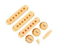 Copri Pickup Single Coil 2T1V Volumi Tono Manopole Controllo Interruttori Punta Coperture Per Chitarra Elettrica Accessori Per Chitarra Copri Pickup A Bobina Singola Volumi Manopole Tono