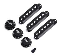 Copri Pickup Single Coil Con Punta Per Interruttore Per Chitarra Kit Manopola A 1 Volume E 2 Toni Per Parti Di Chitarre Stile ST Accessorio per Chitarra Strumento (Color : 01)