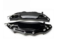 Copri pinza 2 pezzi S/M/L Copri pinza freno a disco 3D in alluminio per auto, adatti per Skoda Fabia, adatta per Octavia, per Rapid, per Superb(2Pcs L size Black)