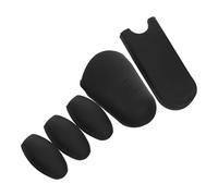 Copri Poggiadito per Saxofono in Silicone Nero 5 Pezzi | Aperture Precise, Riduce L’affaticamento del Dito, Uso in Prove e Concerti