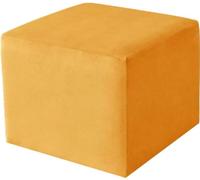 Copri Poggiapiedi Elasticizzato, Rotondo/Quadrato Moderna Copri Pouf,Velluto Jacquard Morbido Copertura Ottomana, Lavabile Fodera per poggiapiedi (Color : A23, Size : 50x50cm/19.6x19.6)