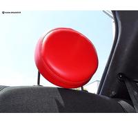 Copri poggiatesta rosso filo rosso per Fiat 500