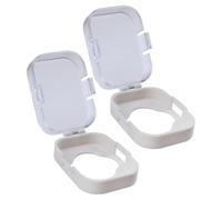 Copri pomelli per porte a prova di bambino, serrature a prova di bambino, 4,9 x 6,9 x 2,4 cm, coperture di sicurezza riutilizzabili, facili da installare, perfette per armadi, cassetti e servizi