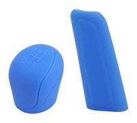Copri Pomello Cambio 2 Pezzi/set Copri Pomello Del Cambio In Silicone Per Auto Leva Freno A Mano Custodia Protettiva Accessori Per Lo Styling(Blu)