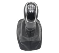 Copri Pomello Cambio Auto Per Skoda Per Fabia MK1 1999-2008 Pomello Cambio Pelle A 5 Marce(Black)
