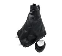 Copri Pomello Cambio Per SAAB 93 9-3 SS 2003 2004 2005 2006 2007 2008 2009 2010 2011 2012 A 5/6 Velocità Pomello Del Cambio In Pelle Con Cuffia E Collare(5 Speed chrome)