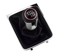 Copri Pomello Cambio Per VW Per Passat B6 2005 2006 2007 2008 2009 2010 2011 Pomello Del Cambio A 5/6 Velocità Cuffia Leva Collare Di Copertura(Rosso,6 speed)