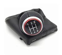 Copri pomello del cambio per auto Per A4 S4 B8 8K Per A5 8T Per Q5 8R 2007 2008-2015 Manuale Auto Leva Pomello Cambio Penna ghetta Pelle Boot Copertura Della Cassa Collare Copertura( Red 12345r Cover)