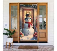 Copri porta con cappello magico di Natale, pupazzo di neve, decorazioni decorative per interni ed esterni, primavera/estate/autunno/inverno, decorazioni natalizie di Halloween