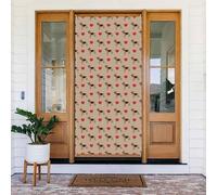 Copri porta natalizia per porta d'ingresso, divertente e carino, motivo: pastore tedesco, amore per autunno e inverno, sfondo da appendere per esterni, interni, portico, vigilia, decorazioni da parete