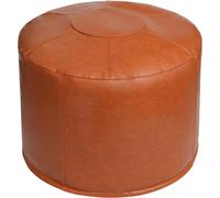 Copri pouf ottomano non imbottito 20 x 15 pollici, poggiapiedi rotondo in pel...