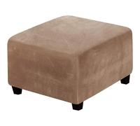 Copri Pouf Quadrato 35x35 40x40 45x45 50x50 100x100 Copertura Pouf Elasticizzato Velluto/Jacquard Copri Poggiapiedi Antipolvere Staccabile Fodera Poggiapiedi Ottomano Lavabile (Color : 11#, Size : 3