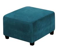 Copri Pouf Quadrato 35x35 40x40 45x45 50x50 100x100 Copertura Pouf Elasticizzato Velluto/Jacquard Copri Poggiapiedi Antipolvere Staccabile Fodera Poggiapiedi Ottomano Lavabile (Color : 8#, Size : 17