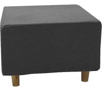Copri Pouf Quadrato Elasticizzato, Spandex Copertura Dell'Ottomano Tinta Unita C