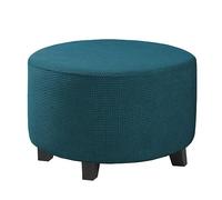 Copri Pouf Rotondo Elasticizzato Velluto Ottomano Copri Poggiapiedi 40x40/70x70 /60x60 /45x45/ 80x80 /50x50 Rotondo Copertura Ottomana Protettiva per Copri Sgabello ( Color : #13 , Size : 45x45cm/18x1