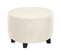 Copri Pouf Rotondo Elasticizzato Velluto Ottomano Copri Poggiapiedi 40x40/70x70 /60x60 /45x45/ 80x80 /50x50 Rotondo Copertura Ottomana Protettiva per Copri Sgabello ( Color : #18 , Size : 40x40cm/16x1