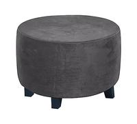 Copri Pouf Rotondo Elasticizzato Velluto Ottomano Copri Poggiapiedi 40x40/70x70 /60x60 /45x45/ 80x80 /50x50 Rotondo Copertura Ottomana Protettiva per Copri Sgabello ( Color : #15 , Size : 75x75cm/29.5