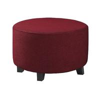 Copri Pouf Rotondo Elasticizzato Velluto Ottomano Copri Poggiapiedi 40x40/70x70 /60x60 /45x45/ 80x80 /50x50 Rotondo Copertura Ottomana Protettiva per Copri Sgabello ( Color : #10 , Size : 55x55cm/22x2