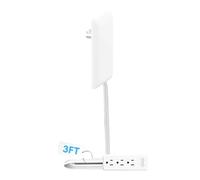 Copri Presa Ultra Sottile,A Risparmio Di Spazio Con 3 Prese Elettriche | Cavo Di Prolunga Con Multiple Uscite - Per Camera Da Appartamento Studio Miglioramento Casa