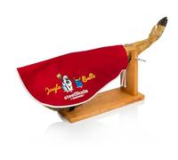 Copri prosciutto Kukuxumusu Colore Nero - Cotone 50% - Custodia Prosciutto 55 cm - Ideale per prosciutto e pallet - Modello Jingle Balls