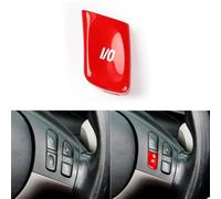 Copri pulsante di ricambio in ABS rosso per volante VO, per BMW serie 3 E46, per M3 1998-2004