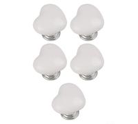 Copri pulsante di scarico del WC a forma di amore, accessori per WC a forma di cuore, elementi decorativi per il bagno e serbatoio dell'acqua, interruttore di ricambio in plastica carino (5