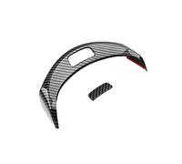 Copri pulsanti bracciolo, Riloer 2 pezzi ABS copri pulsante bracciolo centrale adesivi per M-ercedes B-enz Classe C W205 2015-2020, finiture per box bracciolo, fibra di carbonio/nero lucido