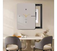 Copri Quadro Elettrico Copertura per Quadro Elettrico con Orologio Analogico Verticale, Elegante Copertura per Scatola Interruttori per Ufficio/ Ristorante/ Camera da Letto/Arredamento, Copertura Prot