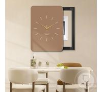 Copri Quadro Elettrico Copertura per Quadro Elettrico con Orologio Analogico Verticale, Elegante Copertura per Scatola Interruttori per Ufficio/ Ristorante/ Camera da Letto/Arredamento, Copertura Prot