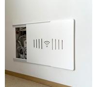 Copri Quadro Elettrico Copertura Scorrevole per Quadro Elettrico con Guida Autoadesiva, Copertura Decorativa per Scatola del Contatore Elettrico Extra Sottile, Copertura per Scatola dei Fusibili per(W