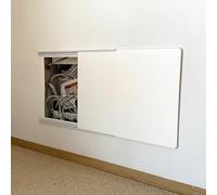 Copri Quadro Elettrico Copertura Scorrevole per Quadro Elettrico con Guida Autoadesiva, Copertura Decorativa per Scatola del Contatore Elettrico Extra Sottile, Copertura per Scatola dei Fusibili per(W