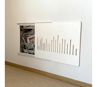 Copri Quadro Elettrico Copertura Scorrevole per Quadro Elettrico con Guida Autoadesiva, Copertura Decorativa per Scatola del Contatore Elettrico Extra Sottile, Copertura per Scatola dei Fusibili per(W