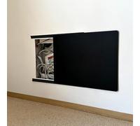 Copri Quadro Elettrico Copertura Scorrevole per Quadro Elettrico con Guida Autoadesiva Copertura Decorativa per Scatola del Contatore Elettrico Extra Sottile Copertura,02,50x40cm