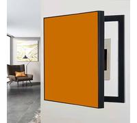 Copri Quadro Elettrico Decorativo, Mobile Copri Contatore per Ufficio a Casa, Quadro Murale per Nascondere il Contatore Elettrico(Orange,45x55cm/18x22in)