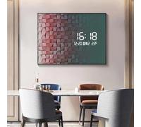 Copri Quadro Elettrico Pannello Decorativo di Copertura della Scatola De'interruttore con Telaio in Lega di Alluminio Nero, Nascosto, Montato A Parete(90x70cm/35.4x27.5in)