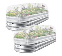 Copri Rete da Giardino con Coulisse per Protezione Letto da Giardino Rialzato