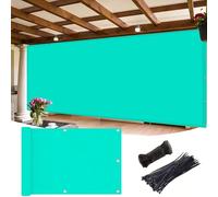 Copri Ringhiera Balcone 0.85 x 2.5 m Protezione Impermeabile Copri Ringhiera Balcone Privacy Frangivento Protezione UV Telo Frangi-Vista per Veranda, Terrazza, Blu Cielo