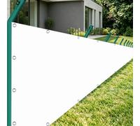 Copri Ringhiera Balcone 1.2 x 8 m Protezione Privacy, Protezione Uv, Antivento e Impermeabile, Solare Telo Frangi-Vista con Fascetta per Balconi Recinzioniw, Bianco