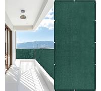 Copri Ringhiera Balcone 120 x 170 cm Protezione Privacy, Anti-Uv, Resistente Al Vento Frangivisto Balcone per Protezione Facile da Montare per Giardino Terrazza, Verde