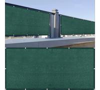 Copri Ringhiera Balcone 120 x 170 cm Protezione Privacy, Anti-Uv, Resistente Al Vento Privacy Protezione UV Recinzione Facile da Montare per Balcone Giardino Terrazza, Verde