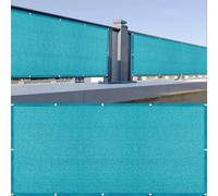 Copri Ringhiera Balcone 120 x 170 cm Protezione Privacy, Anti-Uv, Resistente Al Vento Privacy Protezione UV Recinzione Facile da Montare per Balcone Giardino Terrazza, Blu