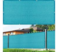 Copri Ringhiera Balcone Esterno 140 x 210 cm Protezione Privacy, Anti-Uv, Resistente Al Vento Frangivento da Esterno Facile da Montare per Recinzione, Giardino, Ringhiera, Blu